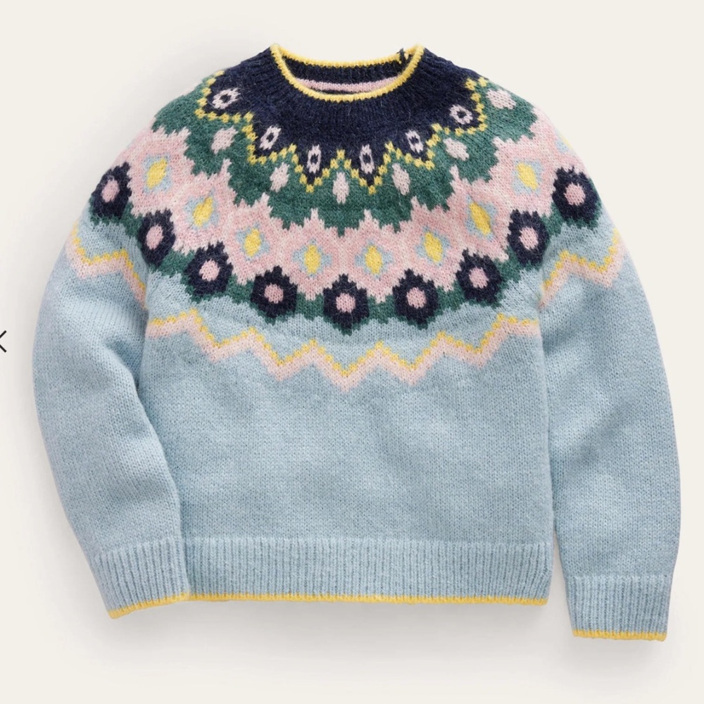 Mini Boden Fair Isle Sweater 4 / 5T